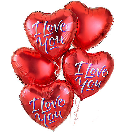 Set Baloane "I LOVE YOU" din Folie [1]