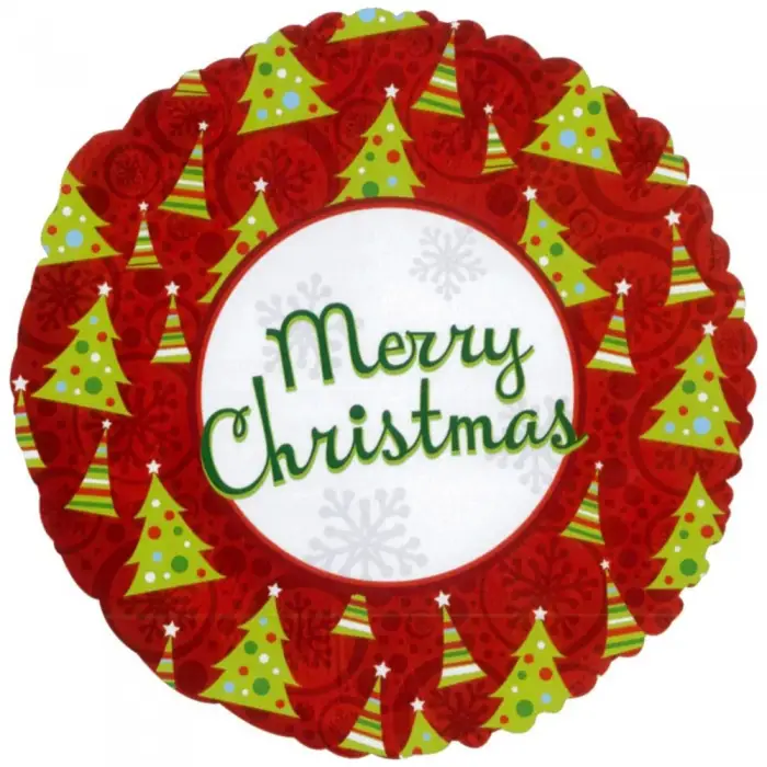 Balon cu Heliu din Folie "Merry Christmas Tree" [1]