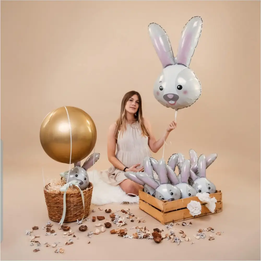 Balon Cap de Iepuraș de Paște cu Heliu [2]