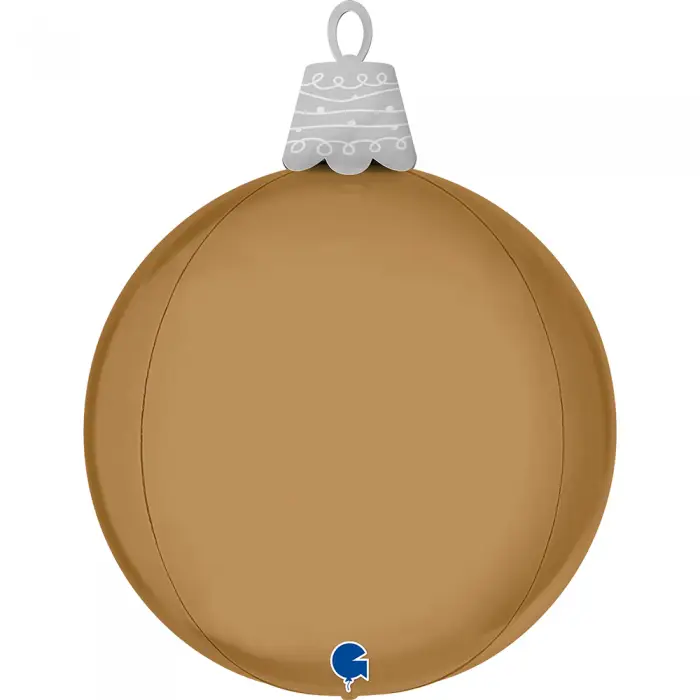 Balon Folie 4D Glob de Crăciun Platinum Champagne [1]