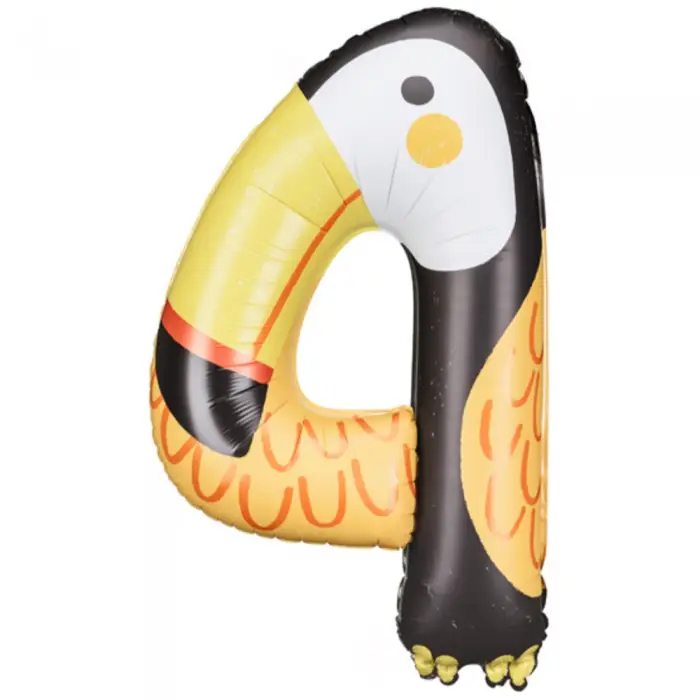 Balon Folie Cifra 4 Tucan [1]