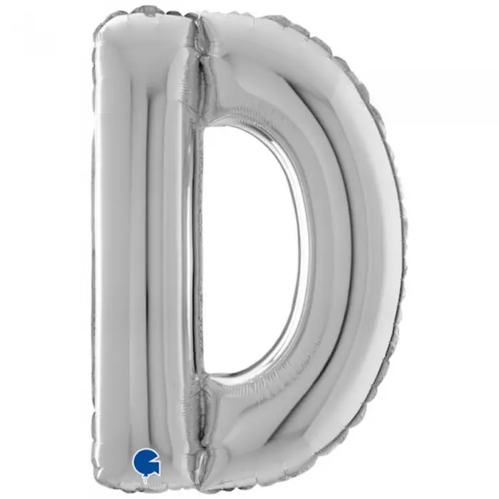 Balon Folie Litera D Argintiu 66 cm [1]