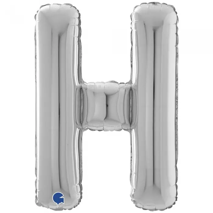 Balon Folie Litera H Argintiu 66 cm [1]