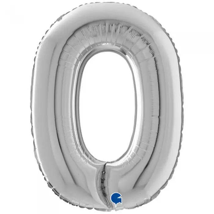 Balon Folie Litera O Argintiu 66 cm [1]