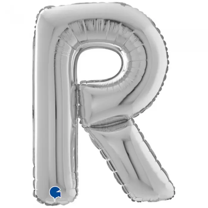 Balon Folie Litera R Argintiu 66 cm [1]