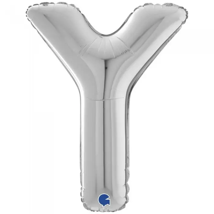 Balon Folie Litera Y Argintiu 66 cm [1]