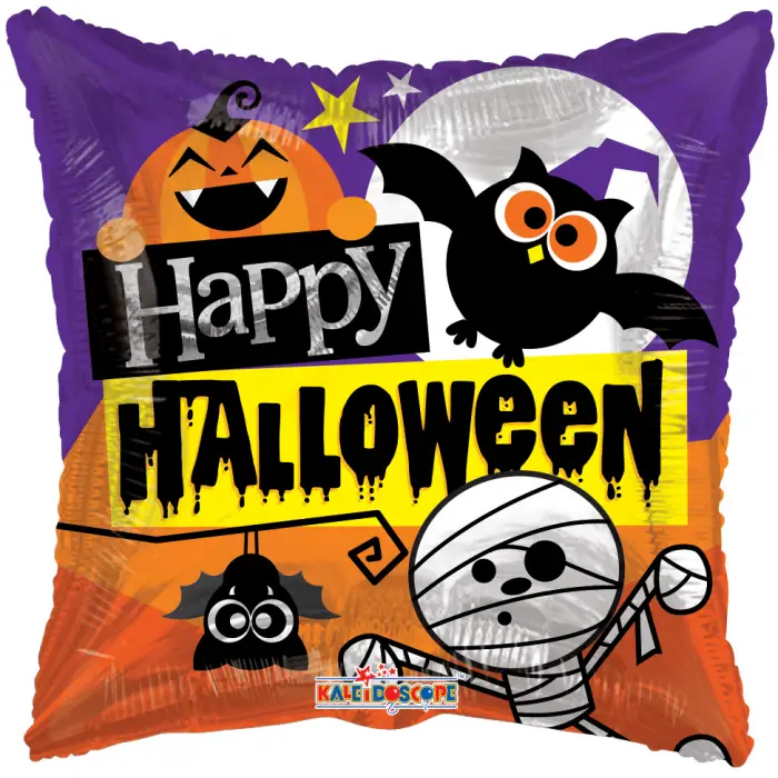 Balon Folie Patrat Happy Halloween [1]