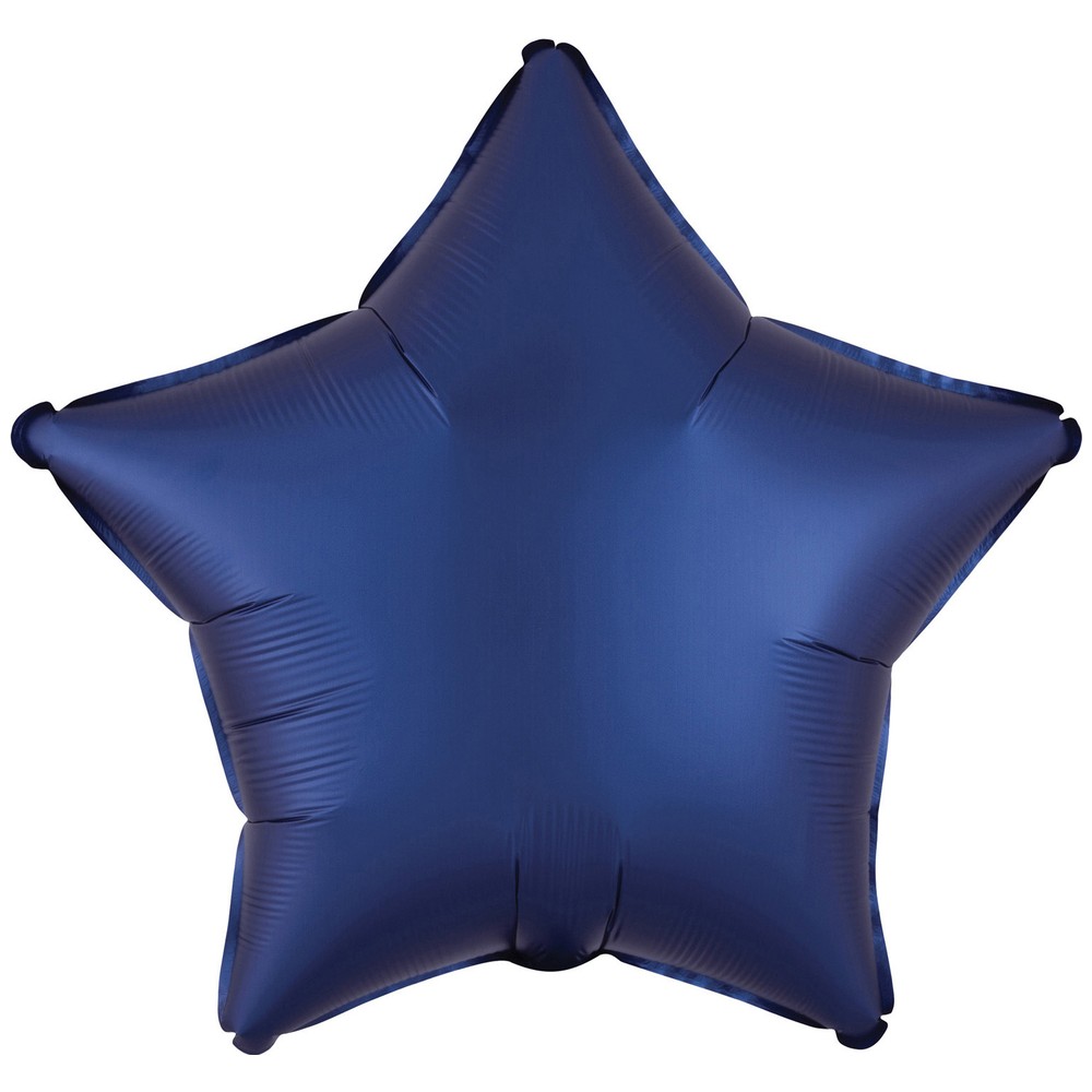 Balon Folie Stea Navy Satin 43cm cu Heliu [1]