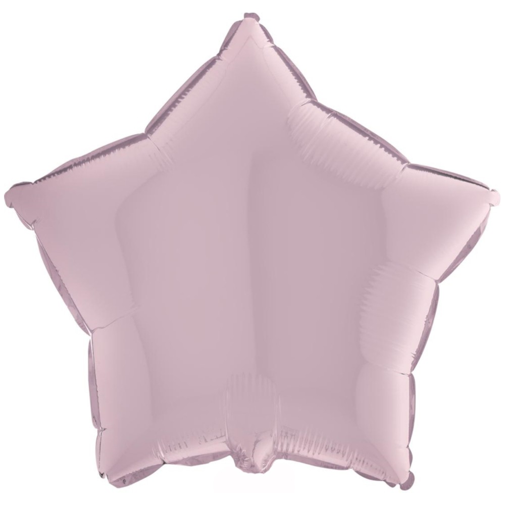 Balon Folie Stea Baby Pink 46cm cu Heliu [1]