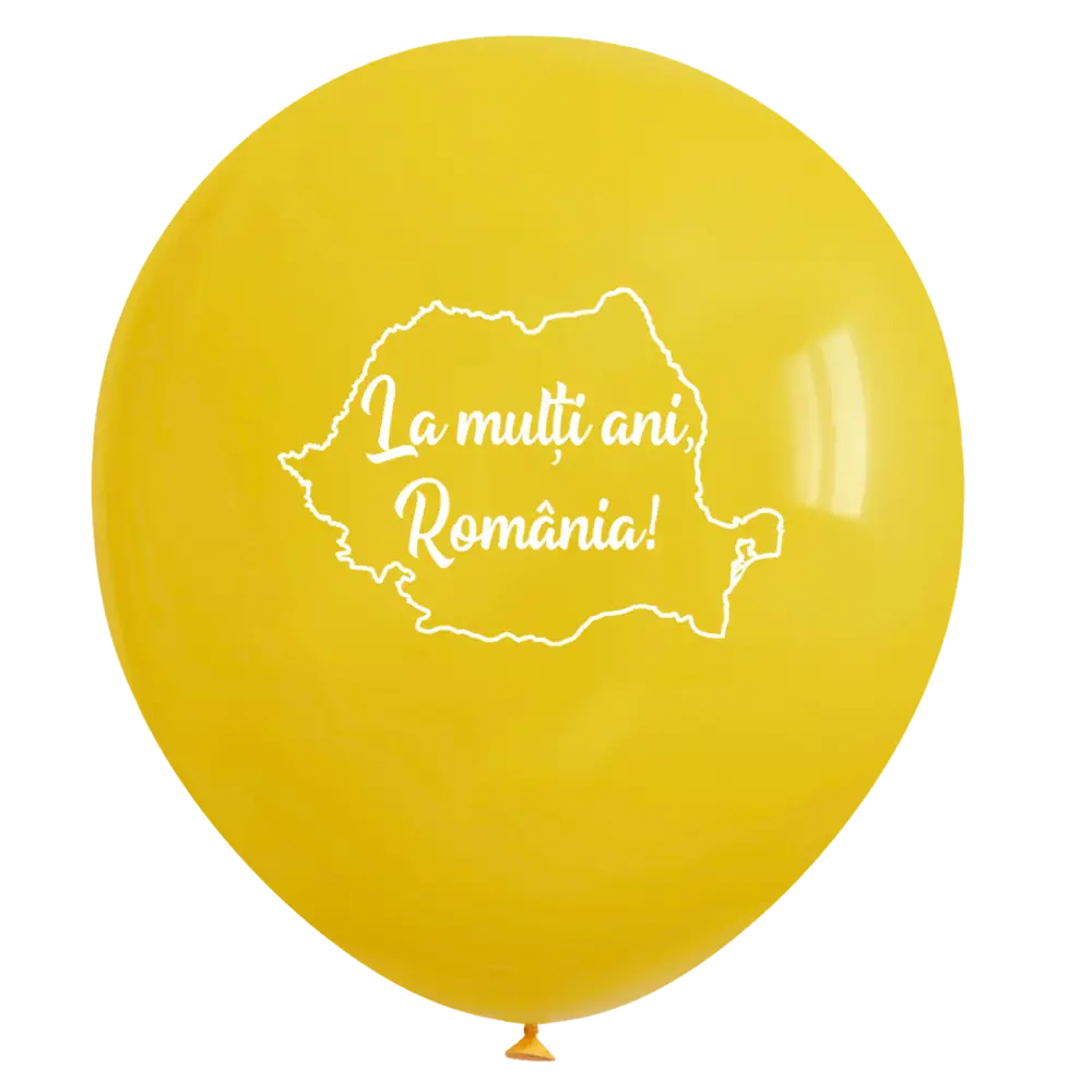 Set 100 Baloane Tricolor "La Mulți Ani România" + 100 Bete și Rozete Plastic [2]