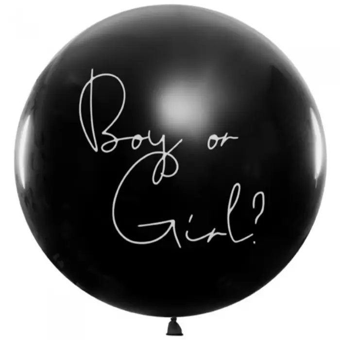 Balon Latex Jumbo Gender Reveal cu Confetti Roz – Livrare Rapidă [1]