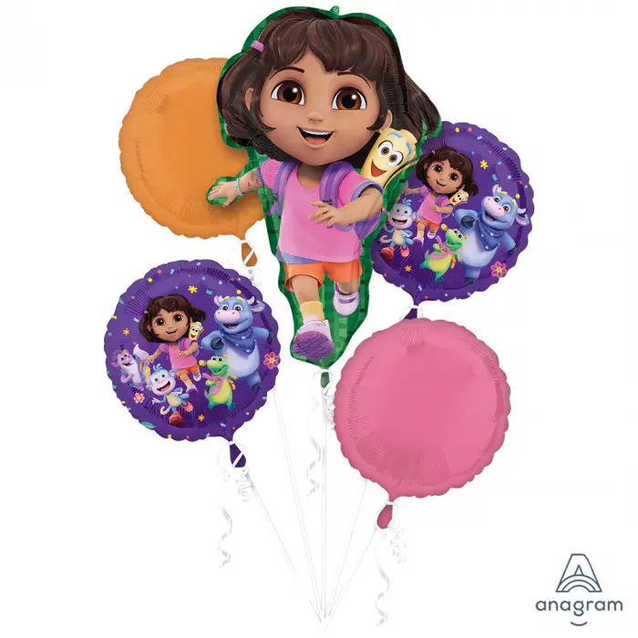 Personalizate - Set 5 Baloane cu Heliu Dora Exploratoarea