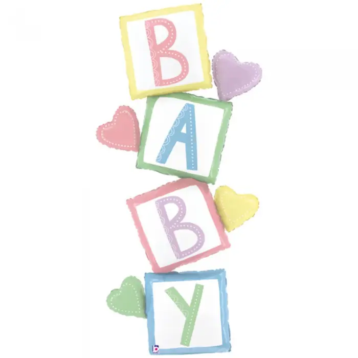 Evenimente - Balon Folie Figurina Cuburi Baby 160cm Grabo