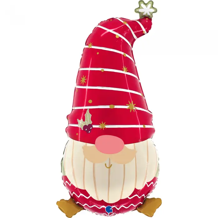 Baloane de Crăciun - Balon Folie Figurină Spiriduș Festiv 69cm
