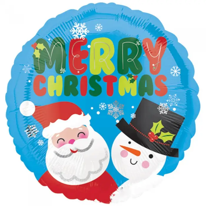 Baloane de Crăciun - Balon cu Heliu din Folie "Merry Christmas"