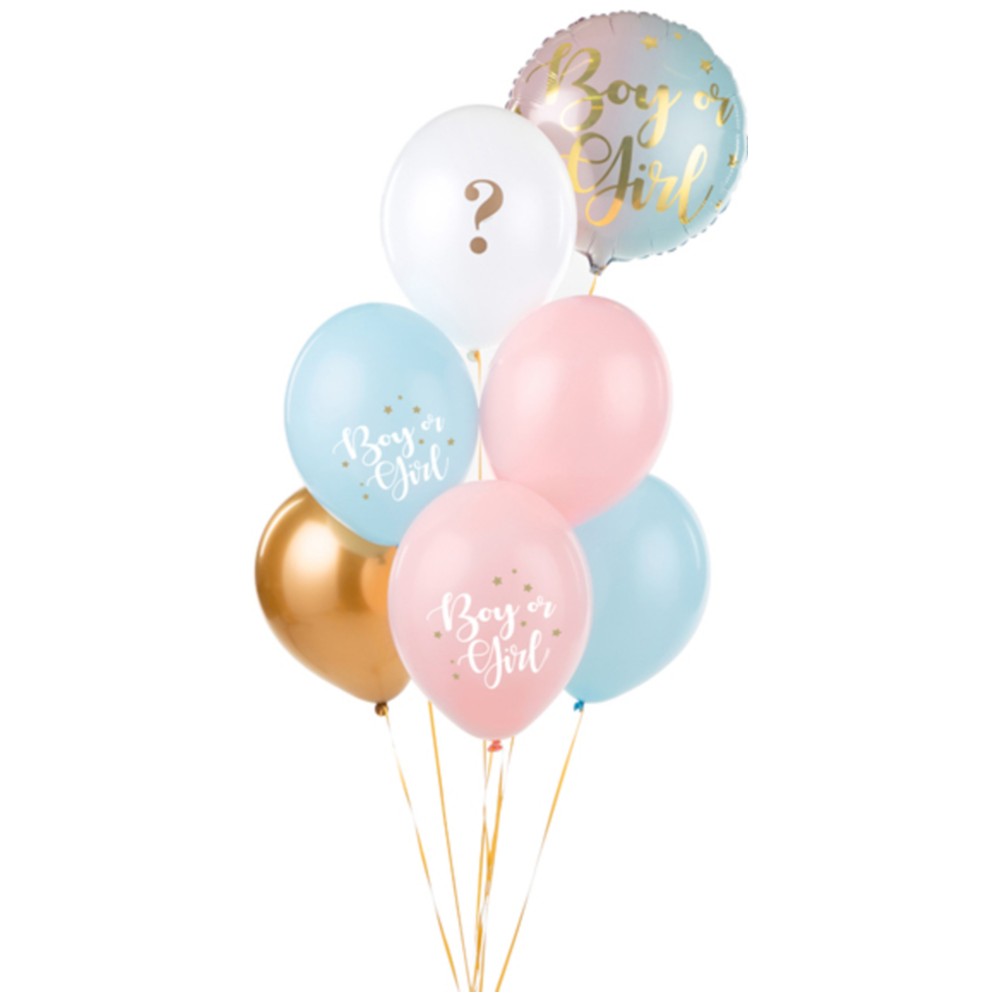 SET 10 Baloane Latex 30cm Gender Reveal 'Boy or Girl' [1]