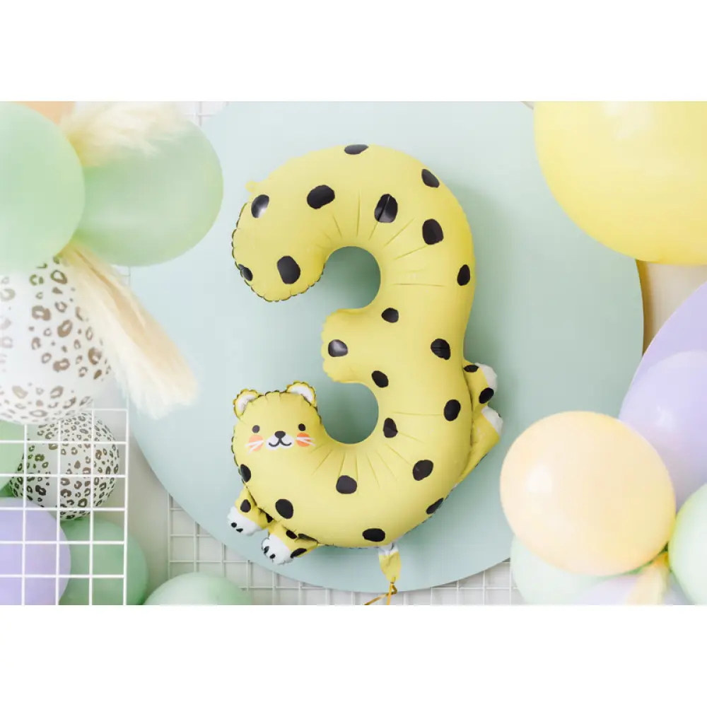 Balon Folie Cifra 3 Ghepard [1]
