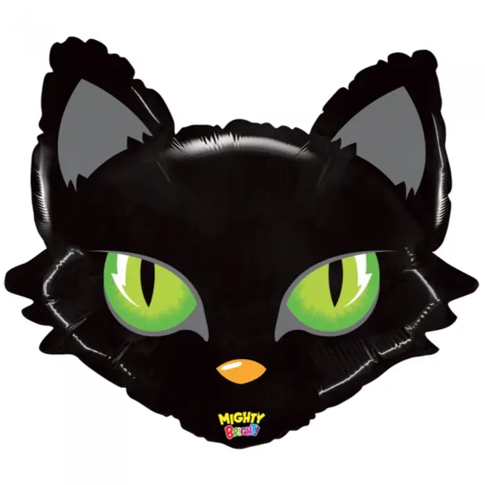 Personalizate - Balon cu Heliu Figurina Cap Pisica Neagra