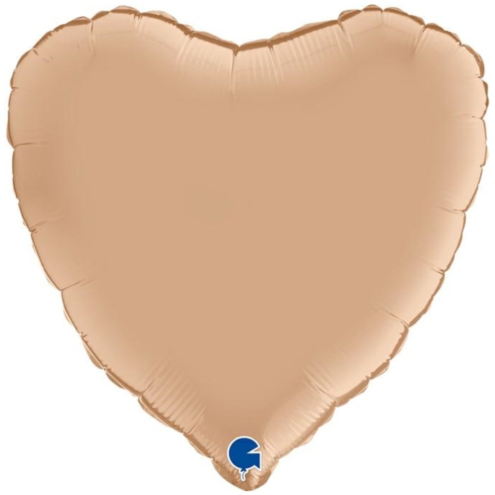 Baloane în Formă de Inimă - Balon Folie Inimă Nude 45cm cu Heliu