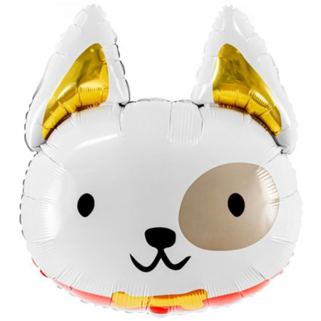 Personalizate - Balon Folie Cățel Vesel 56x65cm cu Heliu