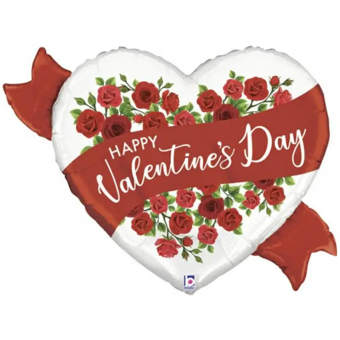 Baloane în Formă de Inimă - Balon Inimă Happy Valentine's 94 cm