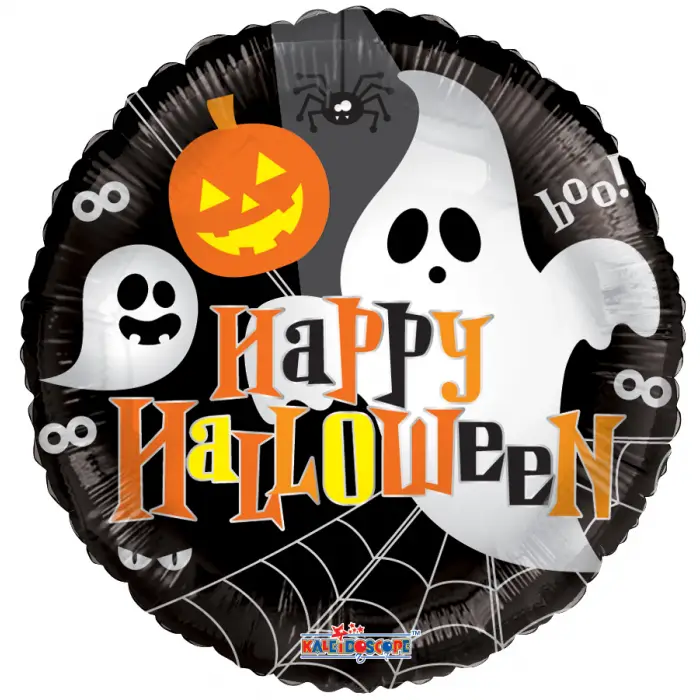 Personalizate - Balon Folie Rotund Happy Halloween