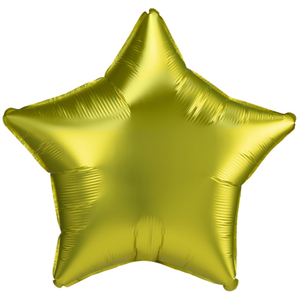 Personalizate - Balon Folie Stea Lemon Satin 43cm cu Heliu