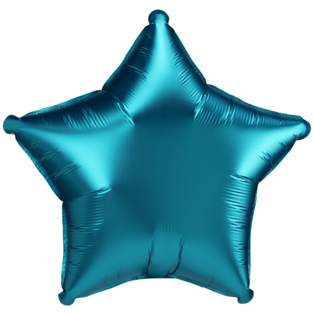 Personalizate - Balon Folie Stea Aqua Satin 43cm cu Heliu