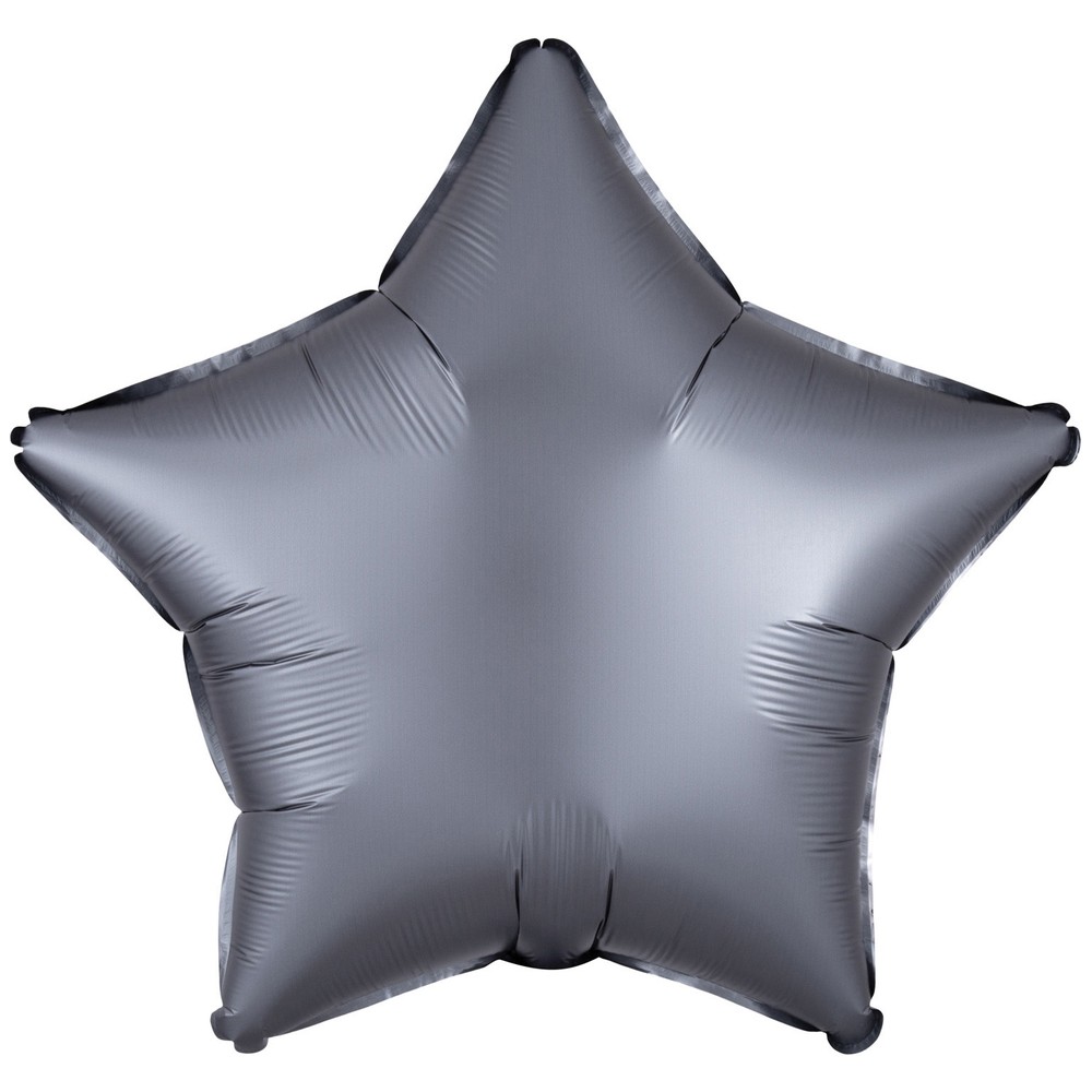 Personalizate - Balon Folie Stea Graphite Satin 43cm cu Heliu