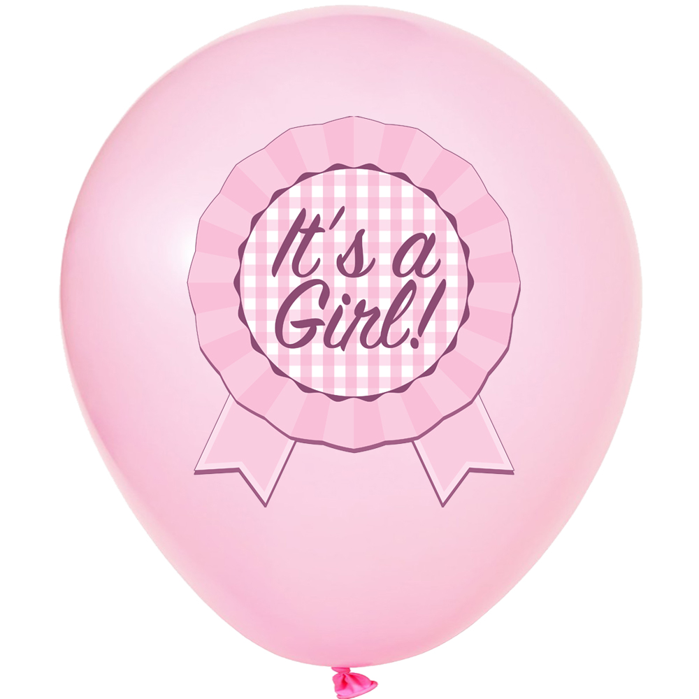 Set 12 Baloane Latex print It's a Girl [1]