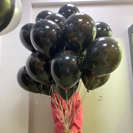 Seturi - Set Baloane Negre cu Heliu (17 buc)