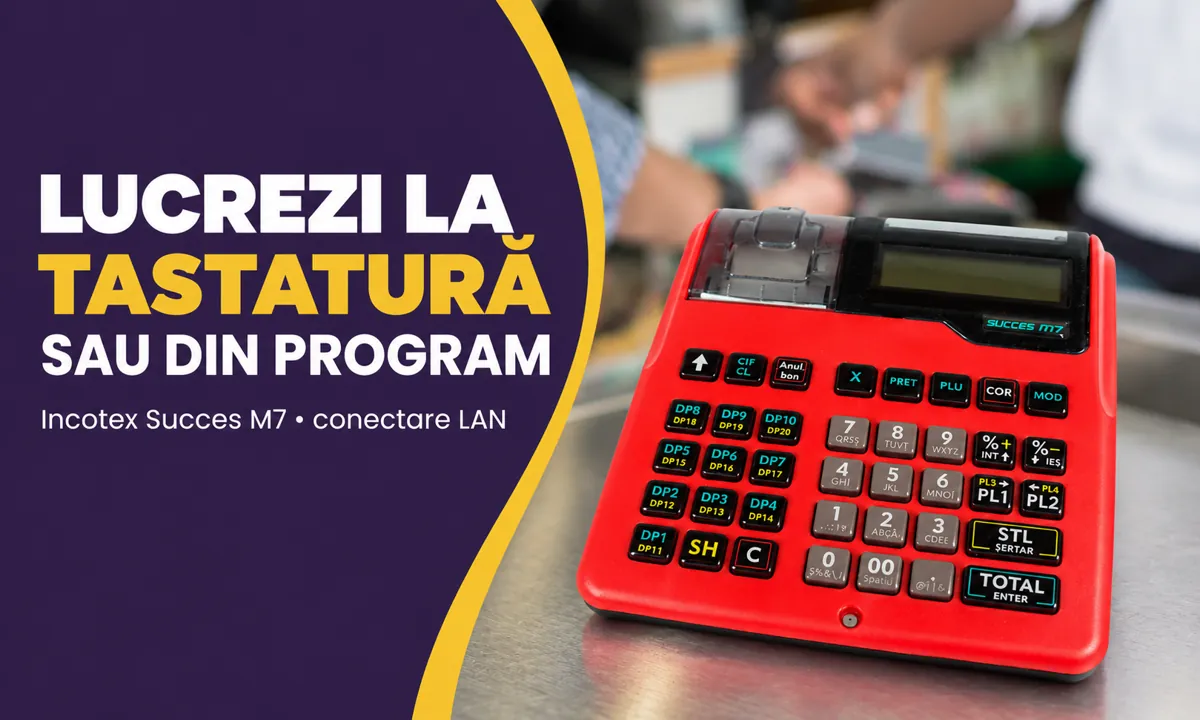 Casa de marcat Incotex Succes M7 - Incotex — avantaj în utilizare