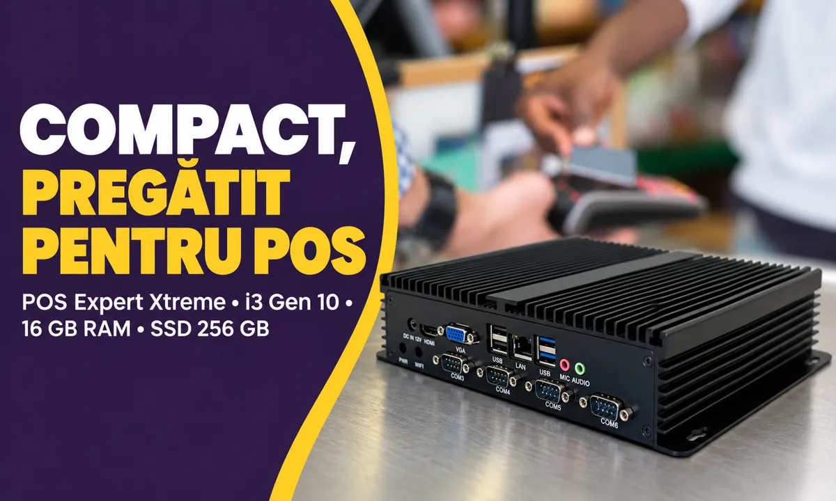 Calculator POS Expert Xtreme i3 Gen 10 16 Gb RAM 256 SSD Windows 11 — avantaj în utilizare