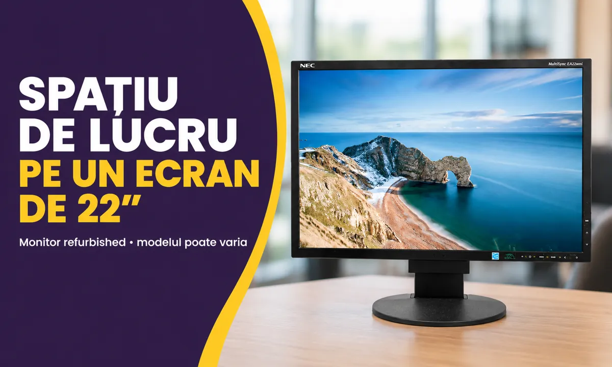 Monitor refurbished 22 inch – diverse modele, calitatea A+ — avantaj în utilizare