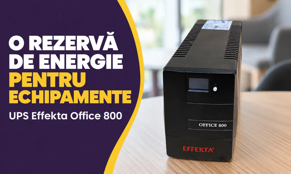 UPS Effekta Office 800 - Effekta — avantaj în utilizare