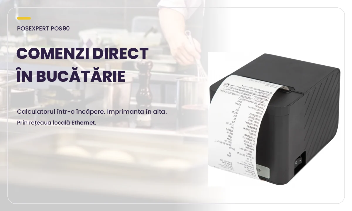 PosExpert POS90: comenzi direct în bucătărie prin Ethernet