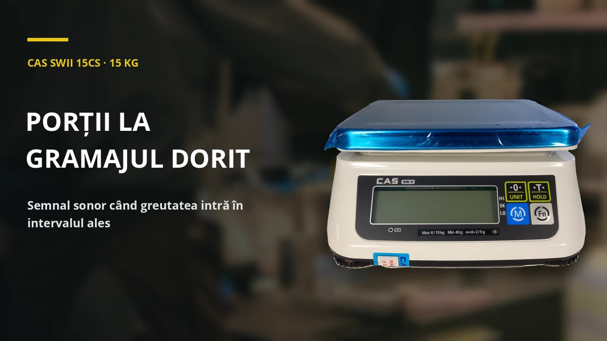 CAS SWII 15CS · 15 KG — porții la gramajul dorit