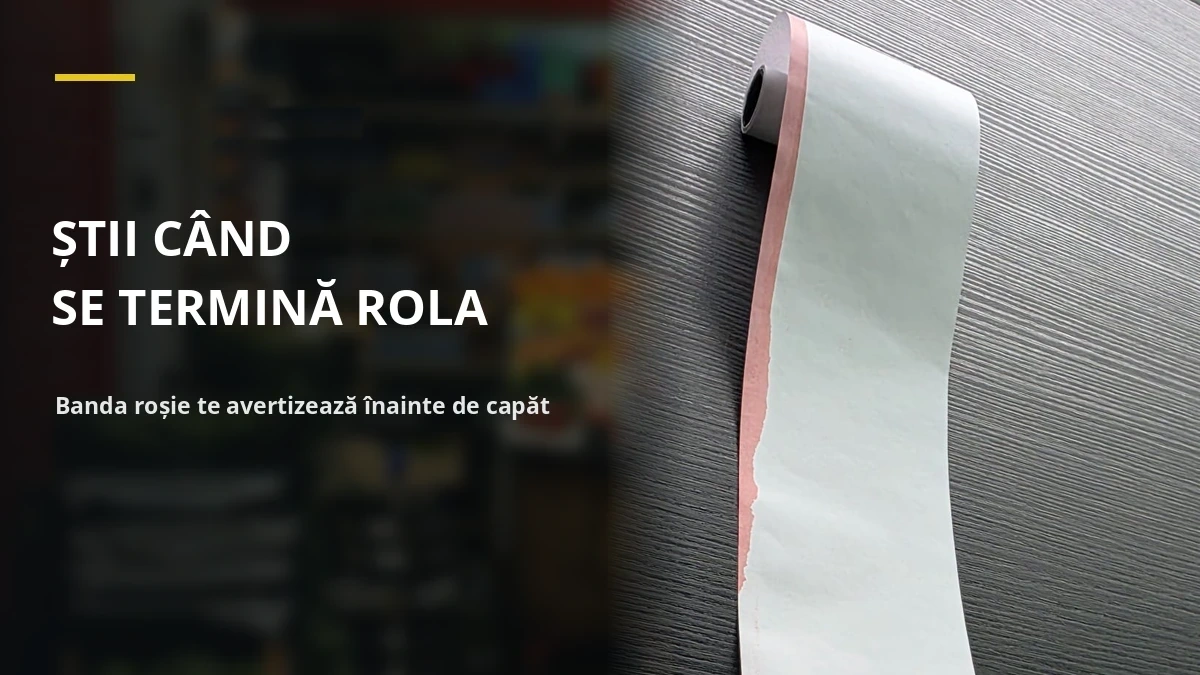 Știi când se termină rola — banda roșie te avertizează înainte de capăt