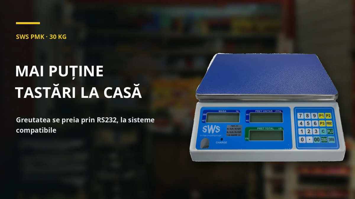 SWS PMK · 30 KG — mai puține tastări la casă