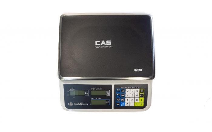 Cantar electronic comercial, CAS PRII 30CB, 30 Kg NC, verificare metrologica, acumulator [5]