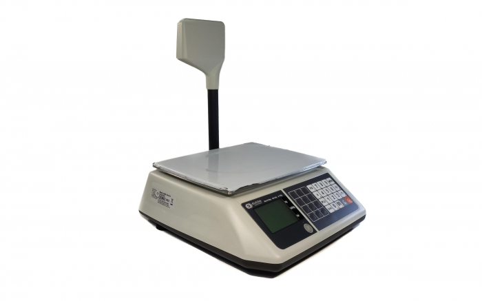 Cantar electronic comercial cu brat, Elicom S300, 30 Kg, cu RS232, acumulator, verificare metrologica [2]