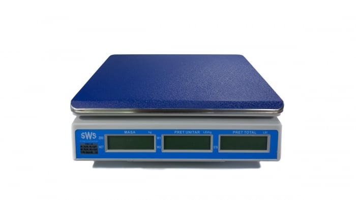 Cantar electronic comercial, SWS PMK RS232, 30 Kg, verificare metrologica, conectare PC sau casa de marcat, acumulator [5]