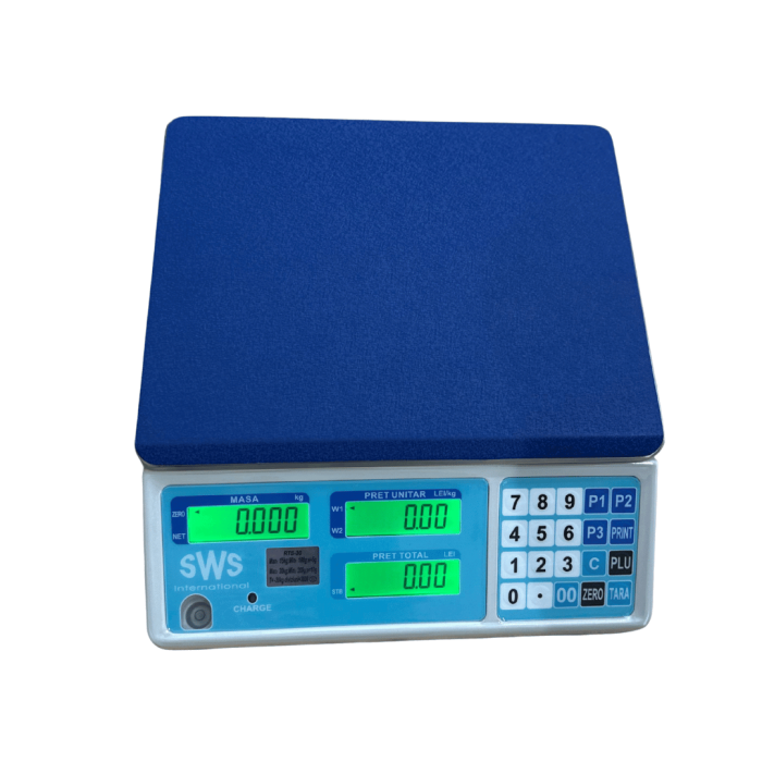 Cantar electronic comercial SWS,tip RTS 15 Kg, acumulator, verificare metrologica [5]