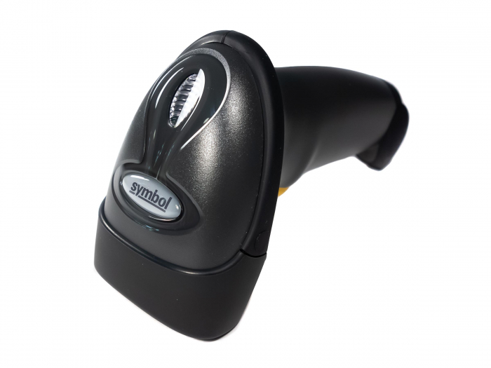 Cititor coduri de bare, Zebra Symbol LS2208, 1D, cu stand, USB, negru SECOND HAND [4]