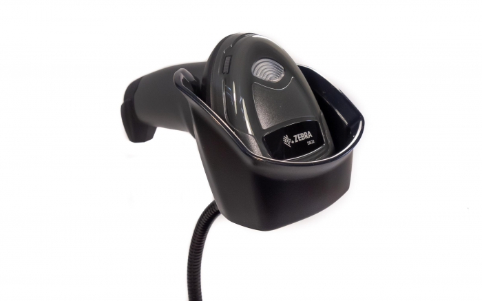 Cititor coduri de bare Zebra DS2208, 2D, cu stand, USB, negru [5]