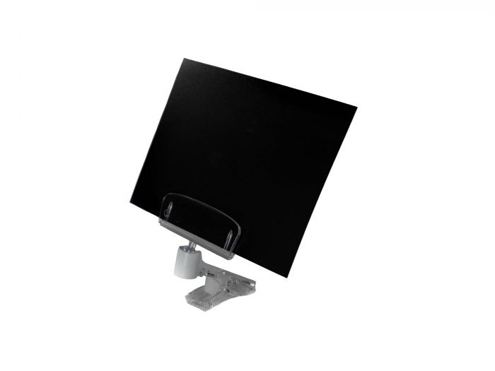 Eticheta inscriptibila neagra cu suport transparent [3]