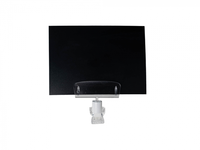Eticheta inscriptibila neagra cu suport transparent [2]