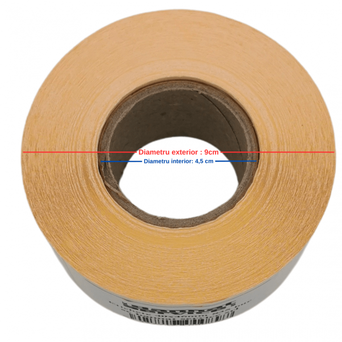 Etichete 40 x 46 mm, autoadezive termice in rola, albe, 835 etichete / rola [6]