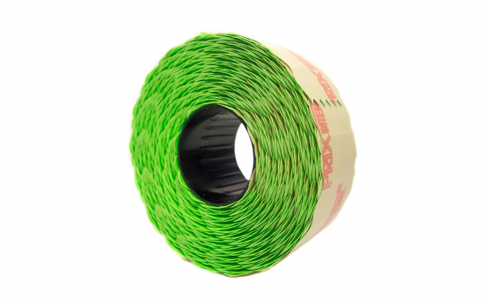 Etichete pret, dimensiune 26x12mm, colturi rotunjite, 1500 buc/rola, verde [2]
