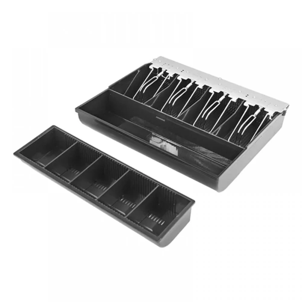 Sertar de bani ACD-330 AR, 4B/5M, 6V, negru (Șină Metalică) [2]